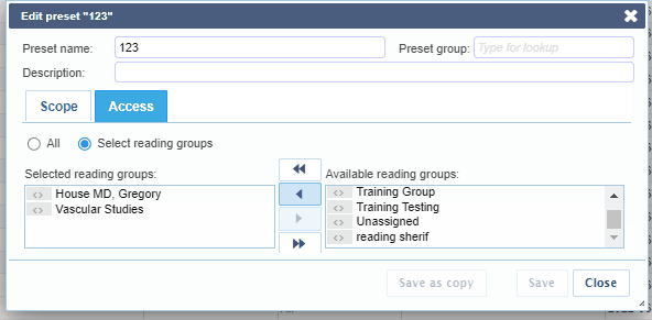 Manage Preset Favorites – Studycast Support