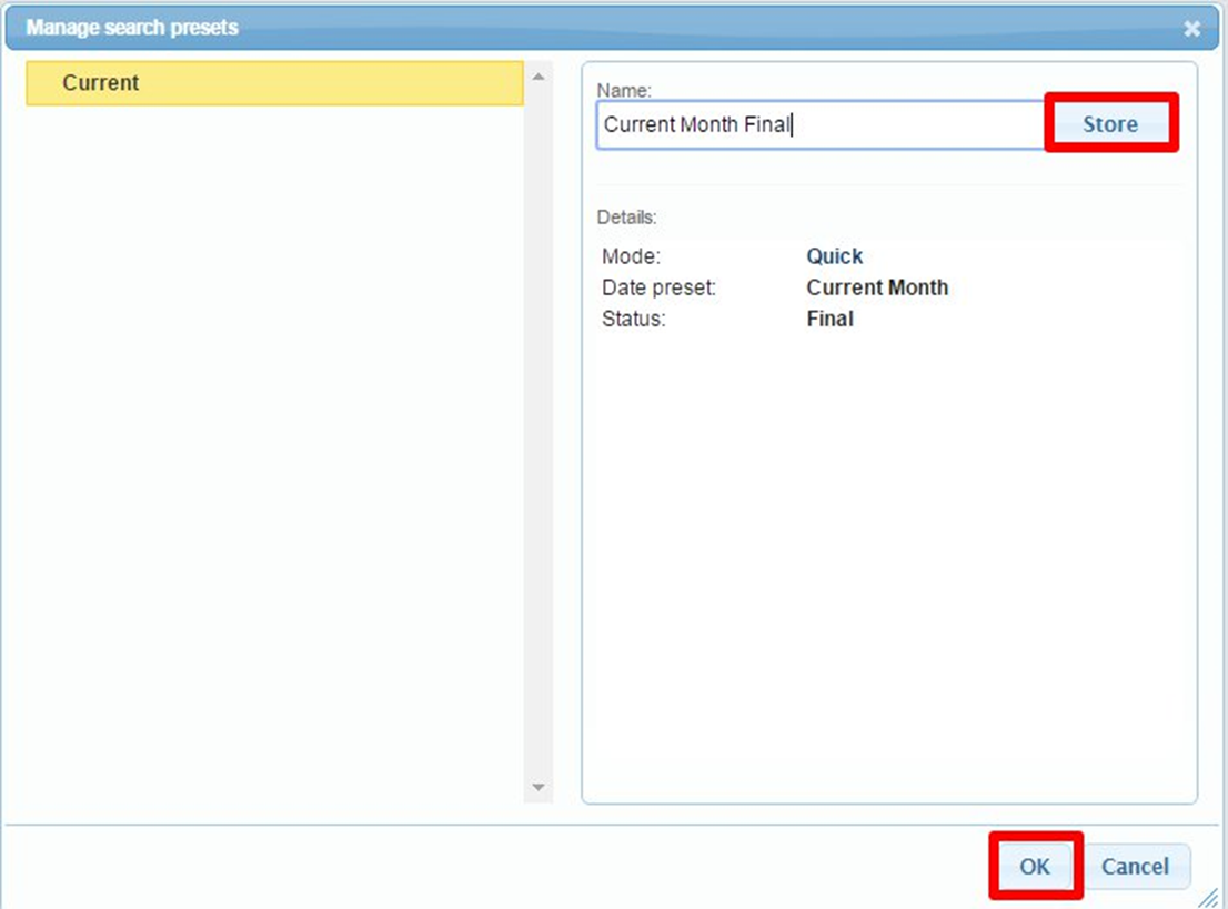 Filter Favorites - Search Criteria – Studycast Support